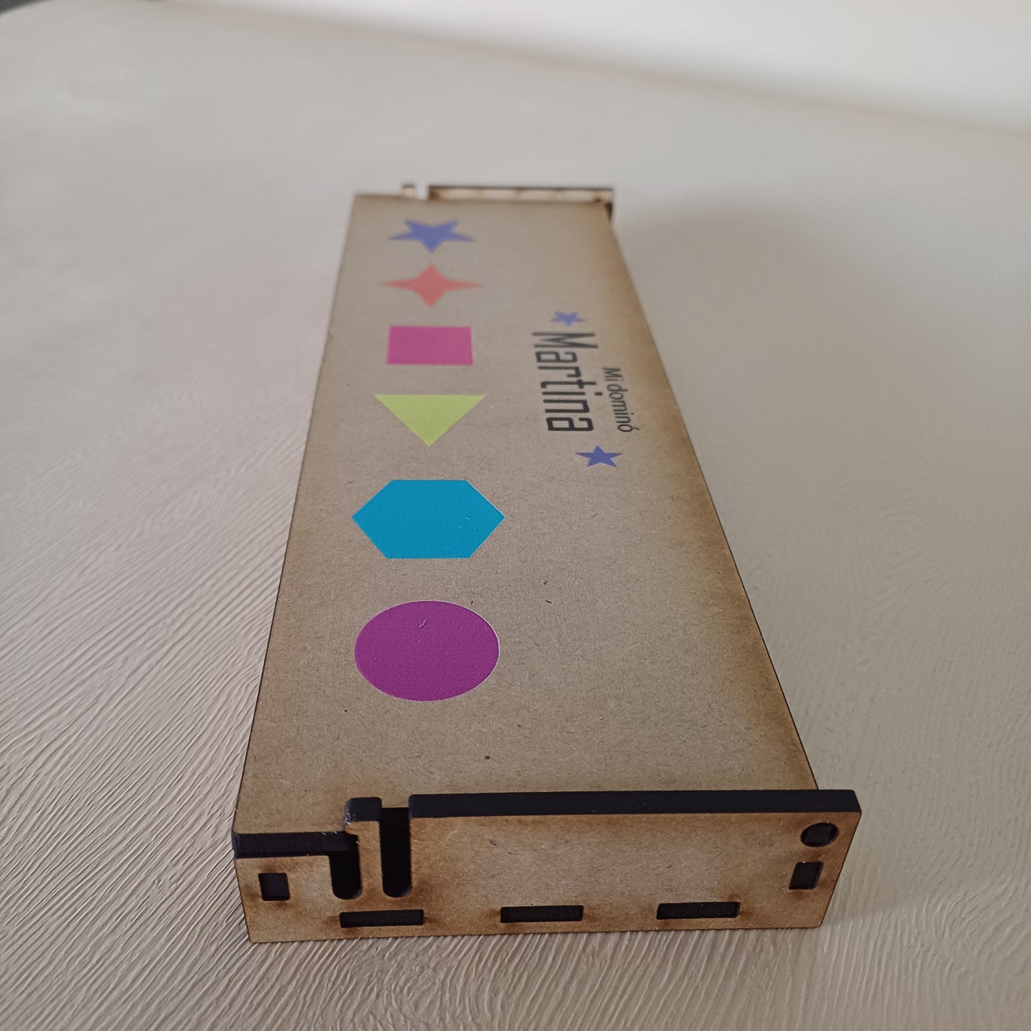Shapes Domino Game Set & Laser Cut Box with Hinges - 1/8" MDF Design - SVG, PDF, AI