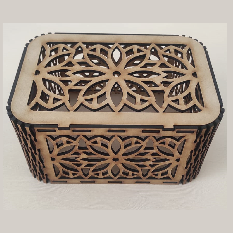 Laser Cut Box Files for 1/8" MDF - Set of 4 Geometric Jewelry & Keepsake Boxes - SVG, PDF, AI, EPS