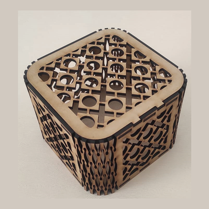 Laser Cut Box Files for 1/8" MDF - Set of 4 Geometric Jewelry & Keepsake Boxes - SVG, PDF, AI, EPS