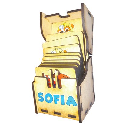 Find & Match Memory Game Set with Hinge & Latch Box - 1/8" MDF Laser Cut Design - SVG, PDF, AI