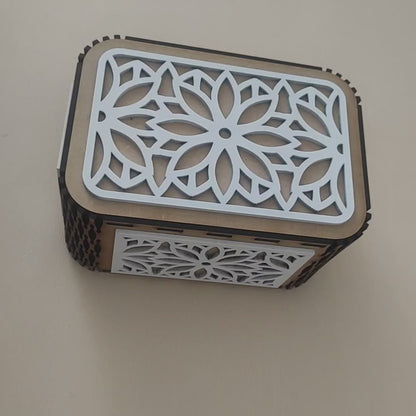 Laser Cut Box Files for 1/8" MDF - Set of 4 Geometric Jewelry & Keepsake Boxes - SVG, PDF, AI, EPS